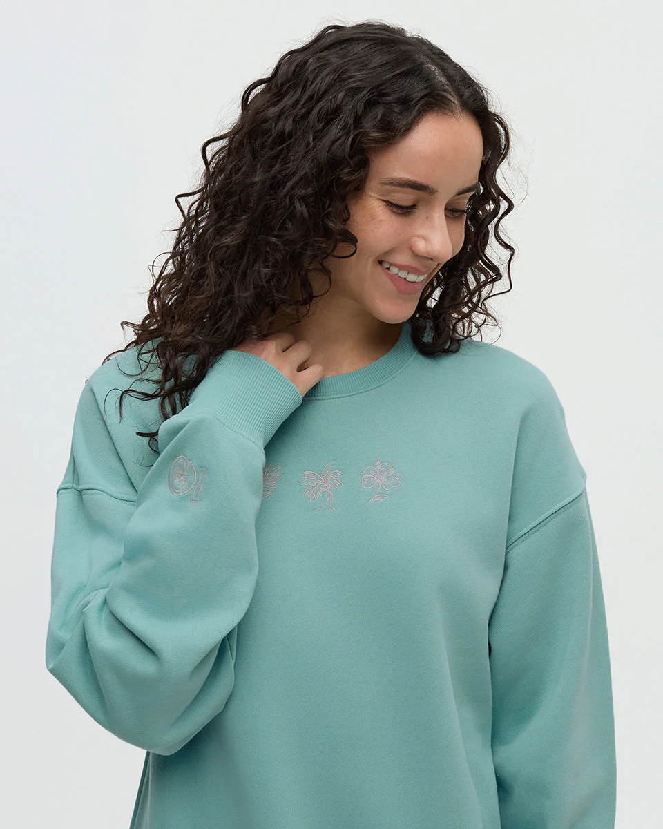 Haiti Embroidery Relaxed Crew - Image 4