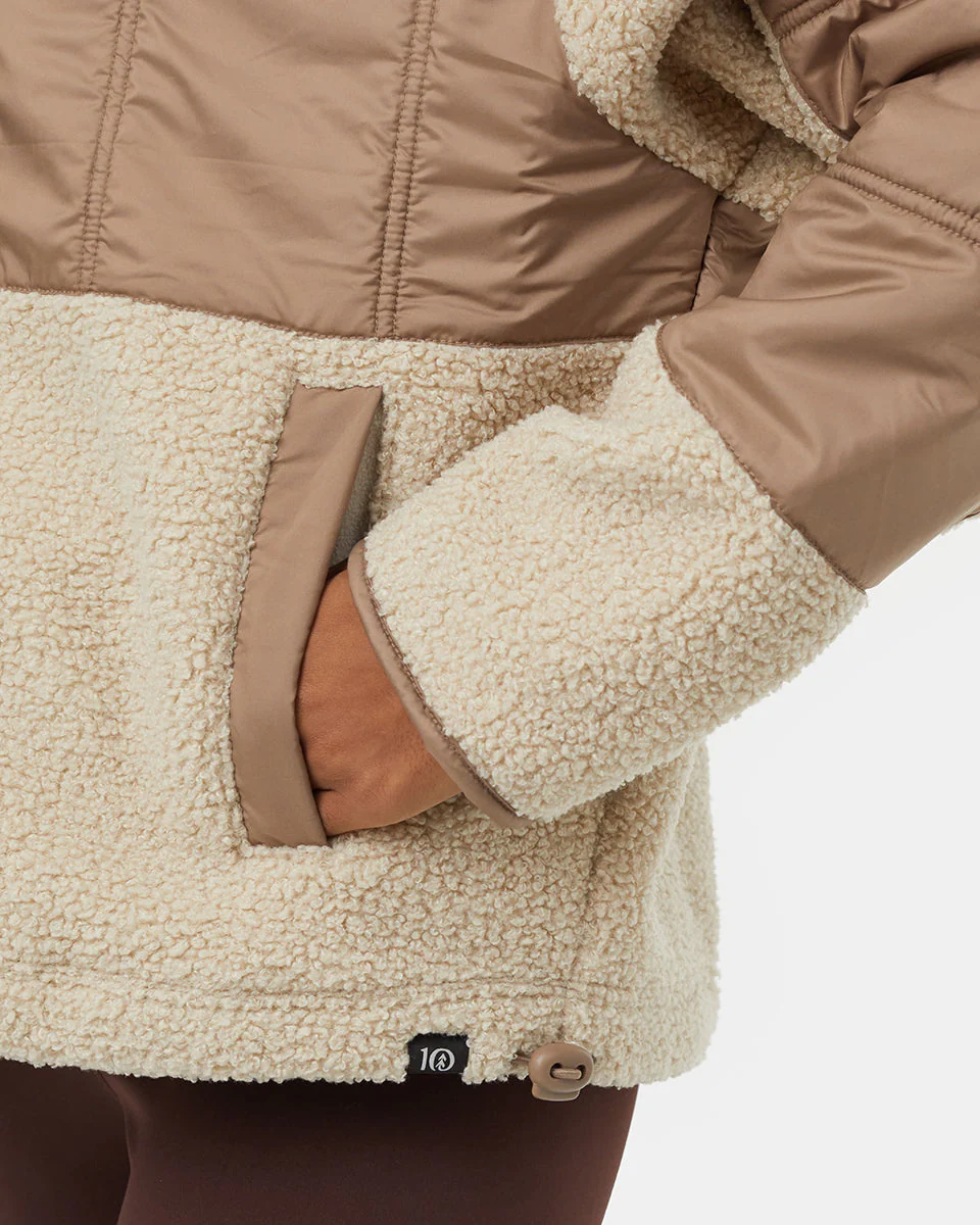 Recycled Boucle Full Snap Hoodie - Image 5