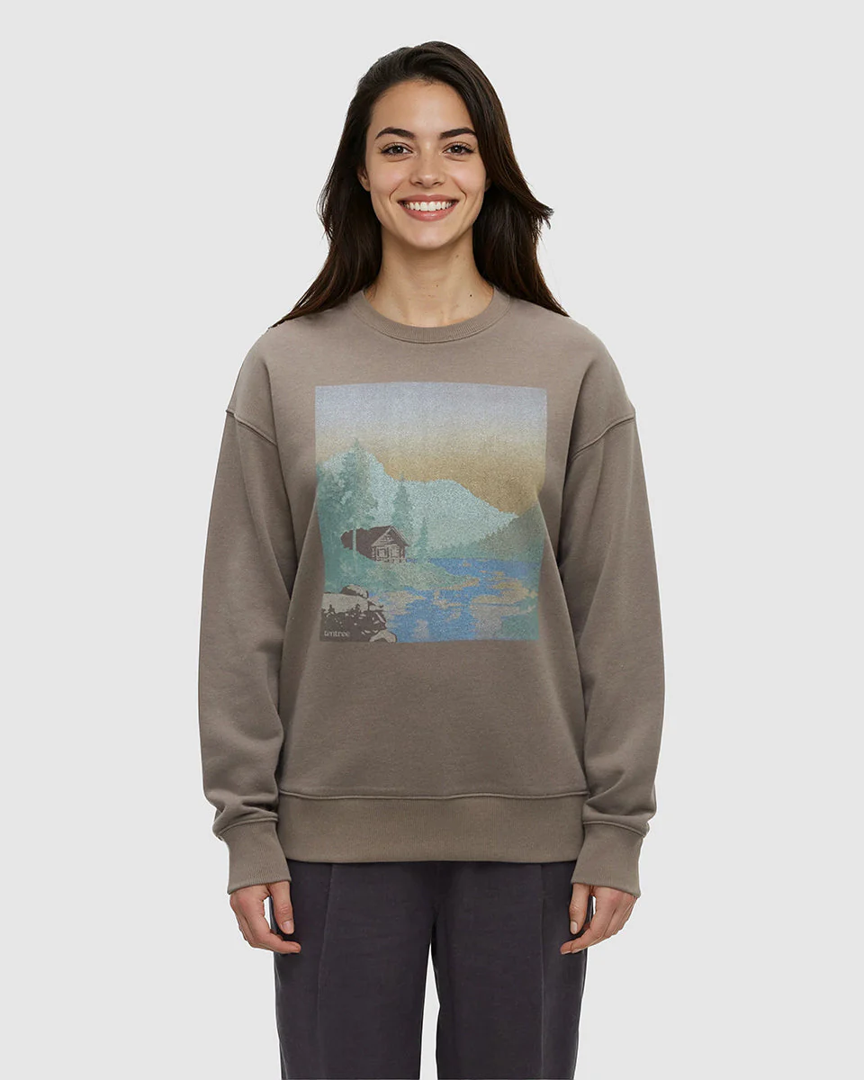 Washed Lakeshore Relaxed Crew